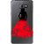 Snooky Printed Red Black Mobile Back Cover of Samsung Galaxy A9 Pro - Multicolour