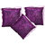 HOME ROYAL Set of 3 Polyester Cushion Covers 40X40 cm (16X16)