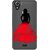 Snooky Printed Red Black Mobile Back Cover of Micromax Canvas Selfie 2 Q340 - Multicolour