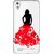 Snooky Printed Red Black Mobile Back Cover of Vivo Y17 - Multicolour