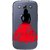 Snooky Printed Red Black Mobile Back Cover of Samsung Galaxy S3 - Multicolour