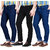 Masterly Weft Men's Pack of 3  Slim Fit Multicolor Jeans