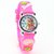 Pink color silicon Strap Girl's Watch
