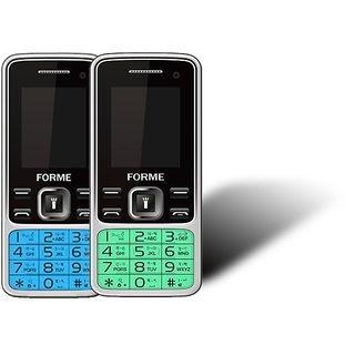 Forme N9+(Combo Of 2 Selfie Phones) Green With Blue (S