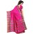 Fab Woven Women's Cotton Silk Saree With Blouse Piece (KaabilPink)