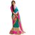 CRAZYDDEAL Multicolored Half and Half  crepe silk saree with blouse piece material