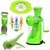 Jen Super Combo of Prime Green Hand Juicer + Vegetable Cutter + Apple Cutter + 3in1 Peeler + 6pcs Fruit Fork with Stand