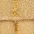 Lionize Woman's Jute Silk Dupatta with Golden Strips (Golden)