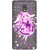 Snooky Printed Diamond Girl Mobile Back Cover of Micromax Canvas Fire 4G Q411 - Multicolour