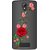 Snooky Printed Rose Mobile Back Cover of LYF Wind 3 - Multicolour