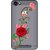 Snooky Printed Rose Mobile Back Cover of Micromax Canvas Spark 2 Plus Q350 - Multicolour