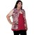 AIDA Georgette Floral Print Top for Women - Pink