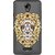 Snooky Printed Lion Face Mobile Back Cover of Panasonic Eluga L2 - Multicolour
