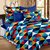 Zain 100 Cotton Double Bedsheet With 2 Pillow Covers. Triangles