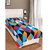 ZAINHOME Cotton Single Bedsheet Without Pillow Cover, Multi Triangles