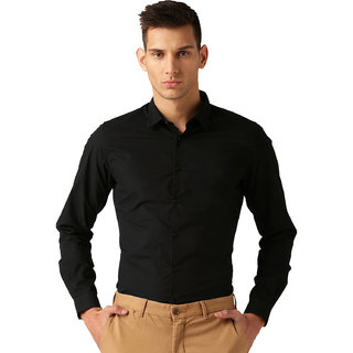 Buy Van Galis Fashion wear Black Formal Shirt For Men Online @ ₹449 ...