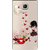 Snooky Printed Girl Mobile Back Cover of LYF Wind 2 - Multicolour
