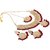 Finekraft Dark Red Beaded-Pearls Designer Gold Plated Meena Kundan Wedding Choker Necklace Jewelry Set