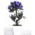 Miracle Retail Bonsai Wild Artificial plant with Pot (Total Height 26cm, Blue,Green)