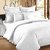 Pure Cotton King size Double Bed sheets with Satin Strip thread count TC 300