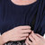 Vixenwrap Navy Blue Printed A-Line Maternity Gown