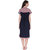 Vixenwrap Oxford Blue Striped A-Line Maternity Gown