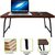 Gizga Solid Wood Multipurpose Portable Laptop Table  (Finish Colour - Jacobean)