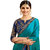 Fashion Fiza Women'sRama Colored Party Wear Silk Embroidery Saree with Blouse pis