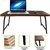 Gizga Solid Wood Multipurpose Portable Laptop Table  (Finish Colour - Rosewood)