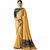 Fashion Fiza Women'sYellow Colored Party Wear Silk Embroidery Saree with Blouse pis