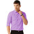 Van Galis Men's Multicolor Solid Cotton Formal Shirt Pack of 3