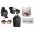 Men's Combo of HP 15.6 L Black Laptop Bag+ Black Belt+ Men's Black Leather Gloves+Brown Glasses+White Cap+ Handkerchiefs