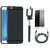 Redmi 3s Stylish Back Cover with Free Selfie Stick, Tempered Glass and AUX Cable