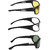 Zyaden Multicolour UV Protection Wrap-around Sunglasses (Pack of 3)