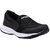 Fhonex Mens Black Laceup Running Shoes