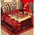The Intellect Bazaar 7 Pc Lycra Luxury Designer Wedding Bedding Set With Filled Cushions and Bolsters