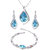 Mahi Valentine Collection Rhodium Plated Combo of Magnificent Crystal Pendant set and Bracelet for women CO1104707R