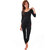 yorker black designer thermal top for women