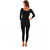 yorker black designer thermal top for women