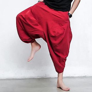 Buy Rayon Red Harem Pants for Men Online @ ₹350 from ShopClues