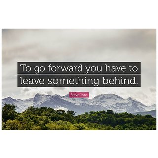 Buy Posterskart Go Forward Steve Jobs Motivational Quote Poster (12 x ...