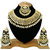 Finekraft Meena Kundan Beautiful Gold Plated Party Wear White Pearls Designer Choker Necklace Jewelry Set
