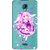 Snooky Printed Diamond Girl Mobile Back Cover of Micromax Canvas Unite 2 - Multicolour