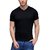 Trend Vibes Solid Men's V-neck Black T-Shirt