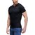 Trend Vibes Solid Men's V-neck Black T-Shirt