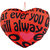 Ultra Valentine Heart Shape Printed Cushion Pillow Red with Love Message