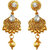 JewelMaze White Austrian Stone Gold Plated Long Haram Necklace Set-AAA3890