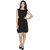 Klick2Style Women's Georgette Black Dress