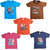Jisha Fashion Round Neck Tshirt and Bermuda (HMNSDBLBER)(Set of 5)