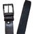 Sunshopping mens black and brown Leatherite needle pin point buckle belt (COMBO)